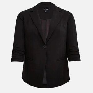 NWT Torrid Studio Womens Plus Size 2X Cupro Single Button Long Sleeve Blazer NEW